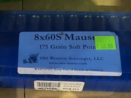 8x60S Mauser 175gr. SP 20rds