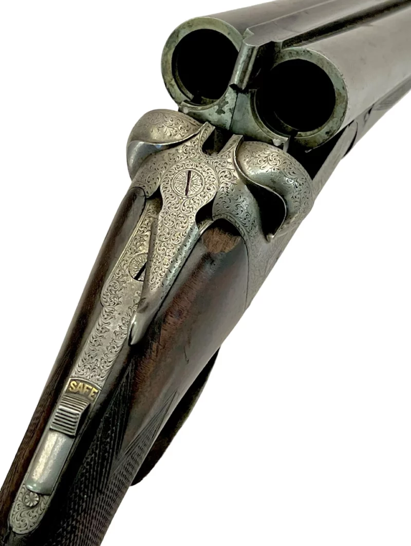 British Cogswell & Harrison side by side 12ga shotgun - Image 14