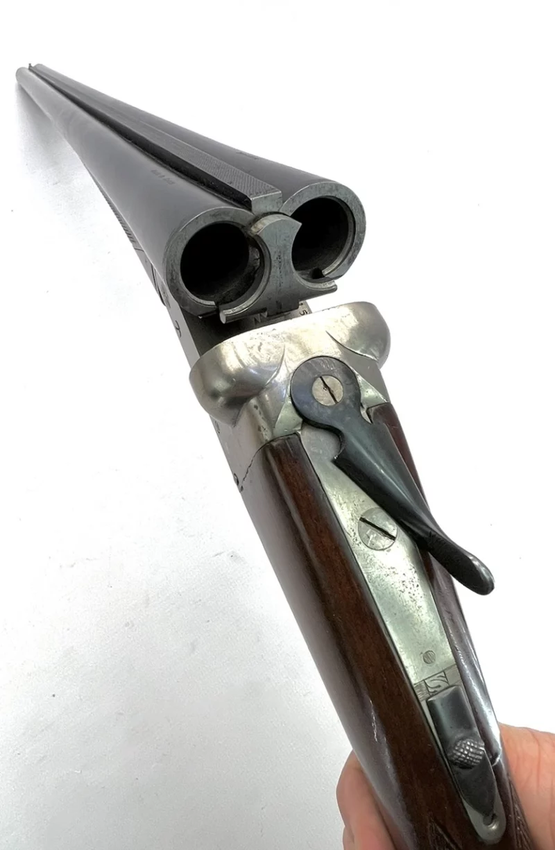 side by side 12ga shotgun Spanish Master Boxlock SN 115037 - Image 9