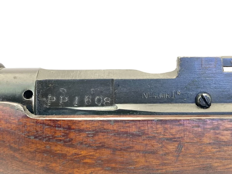Navy Arms Enfield #4 Mk 1* .303 World War II French Resistance 1944 Dated "BT" marked matching serial number bolt PP 1608 - Image 8