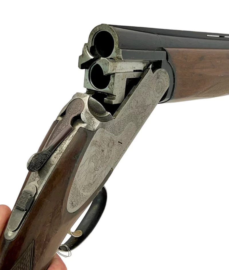 12ga O/U full side lock shotgun Emilio Rizzini Italian made single trigger fixed chokes good condition - Image 15