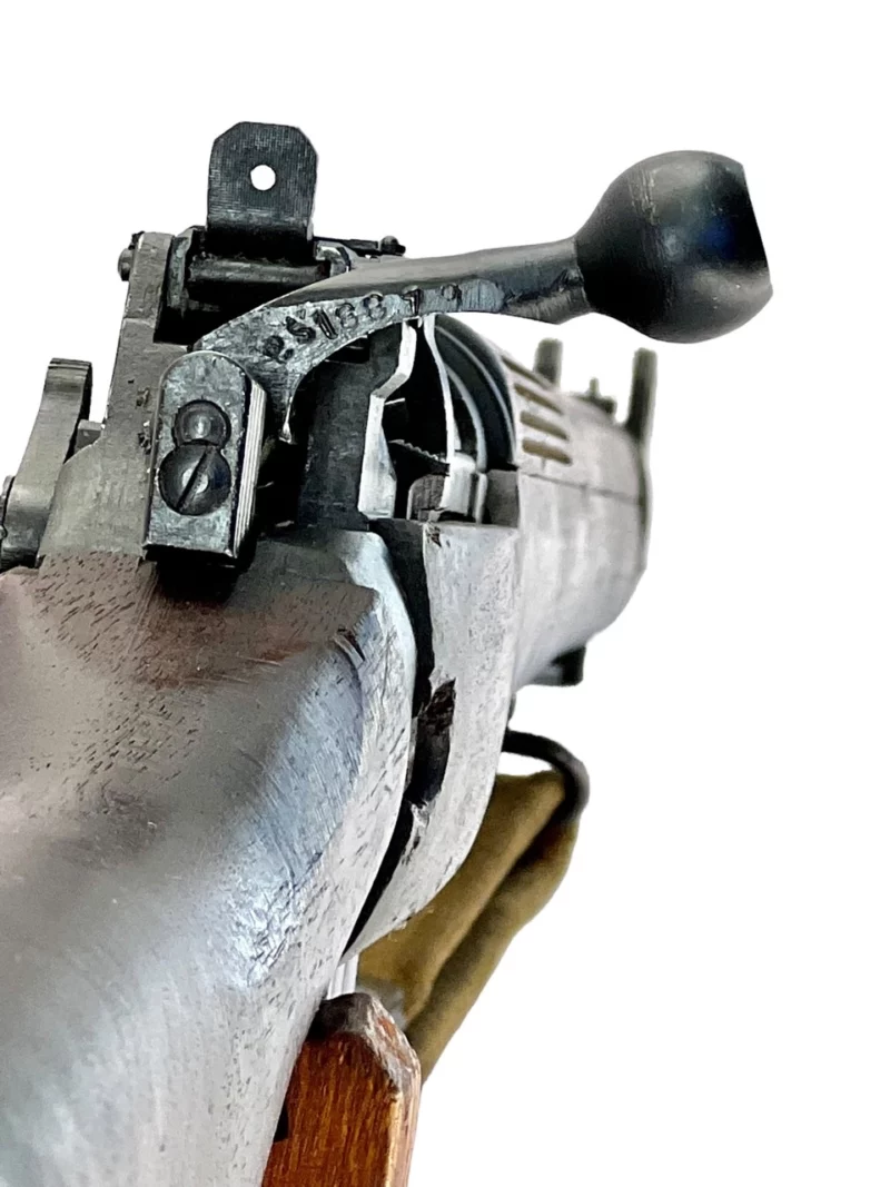 Navy Arms Enfield #4 Mk 1* .303 World War II French Resistance 1944 Dated "BS" and "PP" marked matching serial number bolt PP 1481 - Image 15