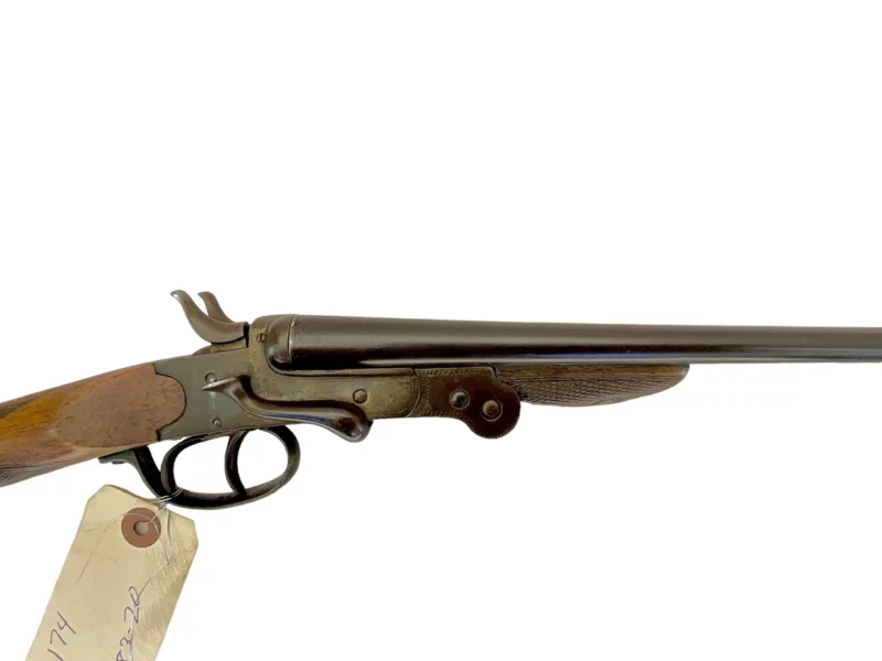 Belgium 410 side by side shotgun external hammer, fold-over “poacher’s gun” 38320 - Image 5