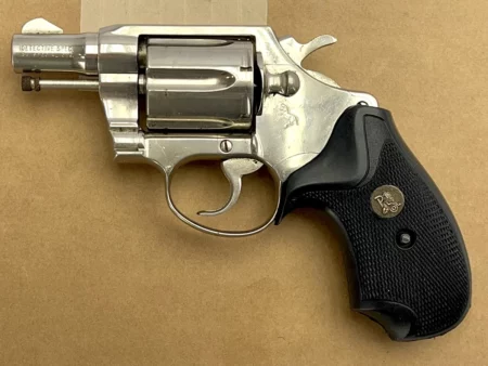 Colt Detective Special revolver 2" nickel .38 Spl., 2nd Issue 1969 mfg. SN: A40643