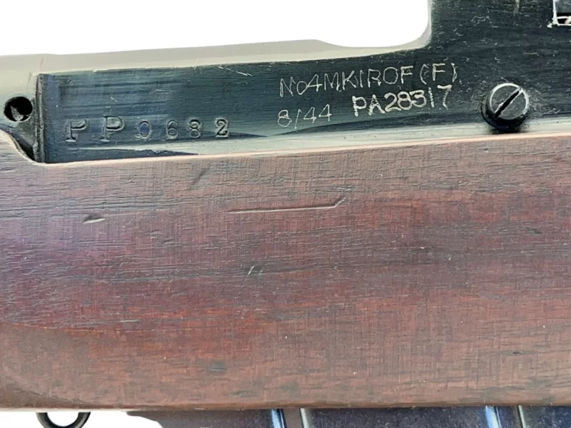 Navy Arms Enfield #4 Mk 1 .303 World War II French Resistance,1944 date "PP" marked, ROF(F) with matching bolt SN PP 0682 - Image 19