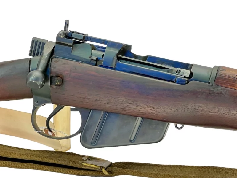 Navy Arms Enfield #4 Mk 1* .303 World War II French Resistance 1944 Dated "BS" marked matching serial number bolt PP 1636 - Image 12