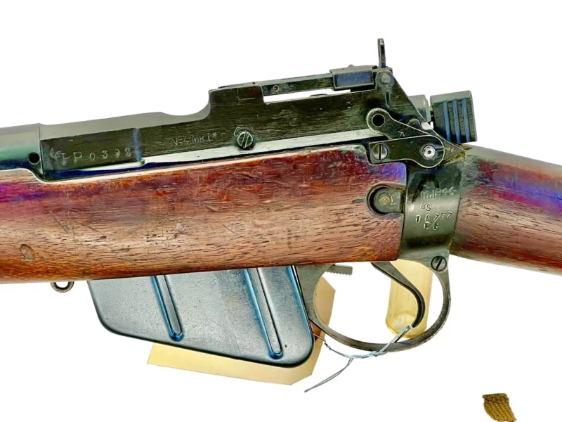 Navy Arms Enfield #4 Mk 1* .303 World War II French Resistance 1944 Dated "BS" and "PP" marked matching serial number bolt PP 0392 - Image 20