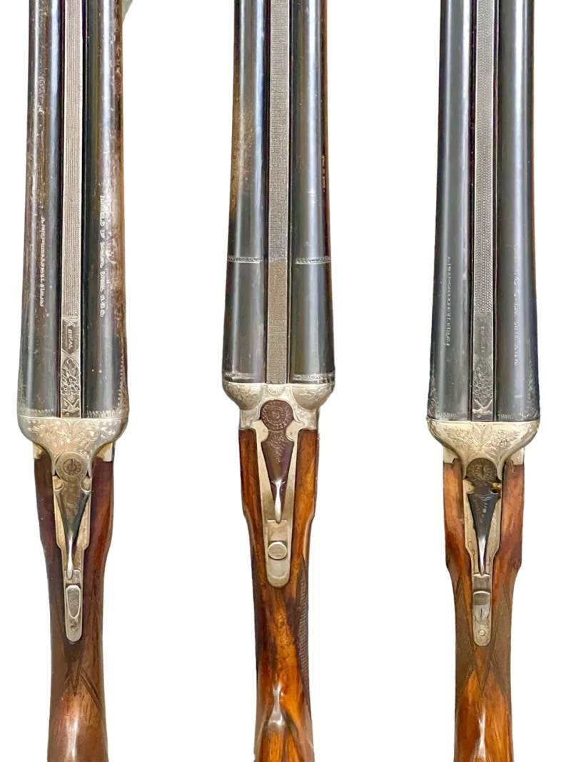 Italian Side by Side 12 gauge shotgun - straight grip extractors