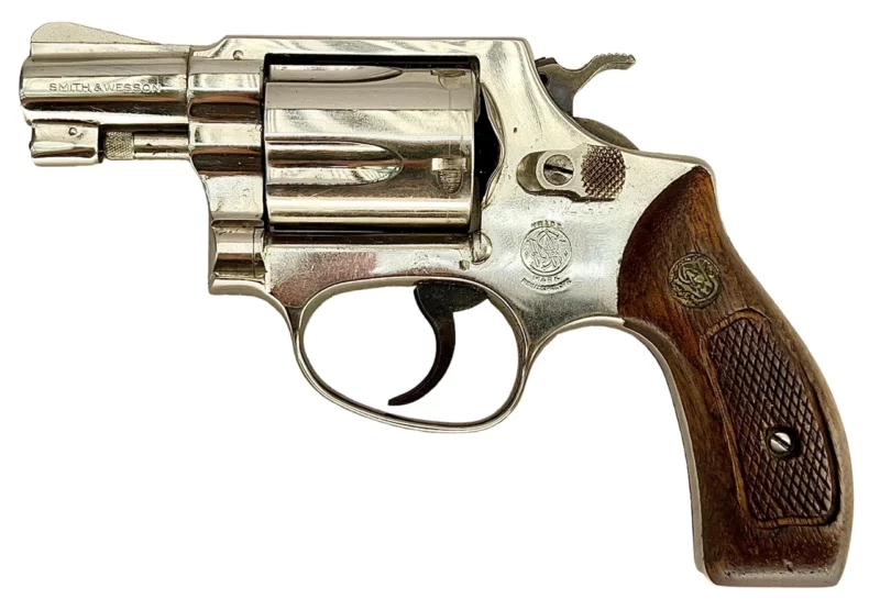 Smith & Wesson Model 36 revolver 2” .38Spl Nickel SN: J718867 - Image 2