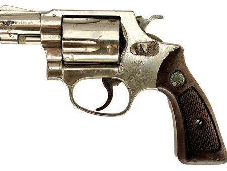 Smith & Wesson Model 36 revolver 2” .38Spl Nickel SN: J515401