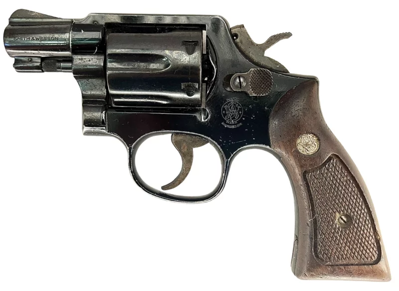 Smith & Wesson Model 12-2 Airweight revolver 2” .38Spl Blue SN2D22479