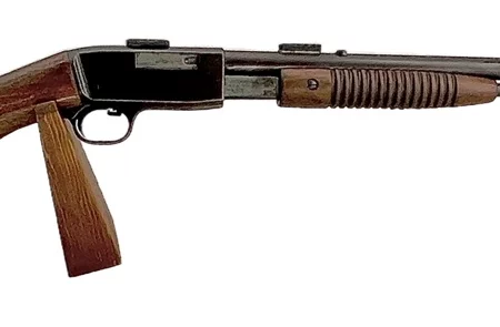 FN Browning Trombone pump-action .22LR rifle SN 100374