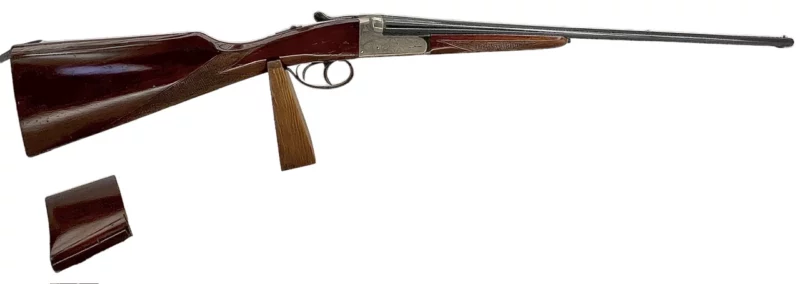 Spanish Side by Side 410ga shotgun Box Lock extractors cut down stock - Image 2