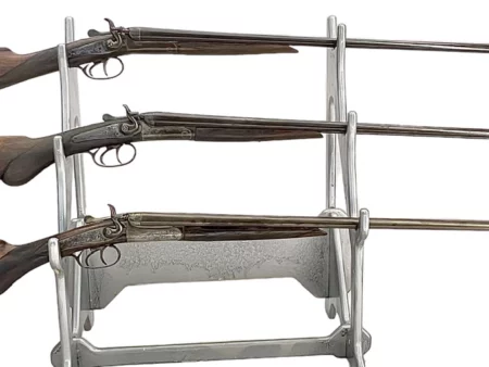 Belgium Side by Side 410ga shotgun with external hammers