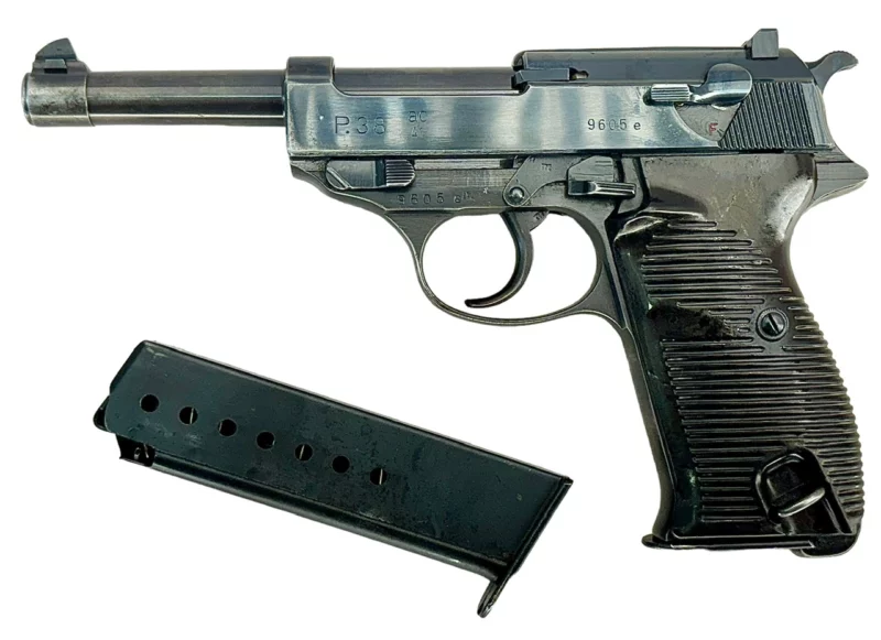 Walther P38 World War II production AC 41 9mm with 2 matching magazines