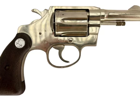 Colt Detective Special revolver 3" nickel .38 Spl., 2nd Issue, 1971 Mfg SN B46157