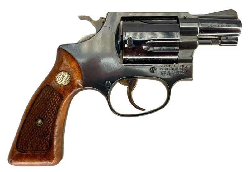Smith & Wesson Model 36 revolver 2” .38Spl Blue SN J689427 - Image 2