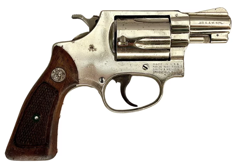 Smith & Wesson Model 36 revolver 2” .38Spl Nickel SN: J515401 - Image 2