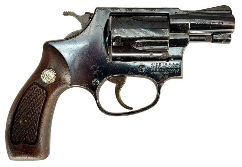 Smith & Wesson Model 36 revolver 2” .38Spl Blue SN J382215 - Image 3