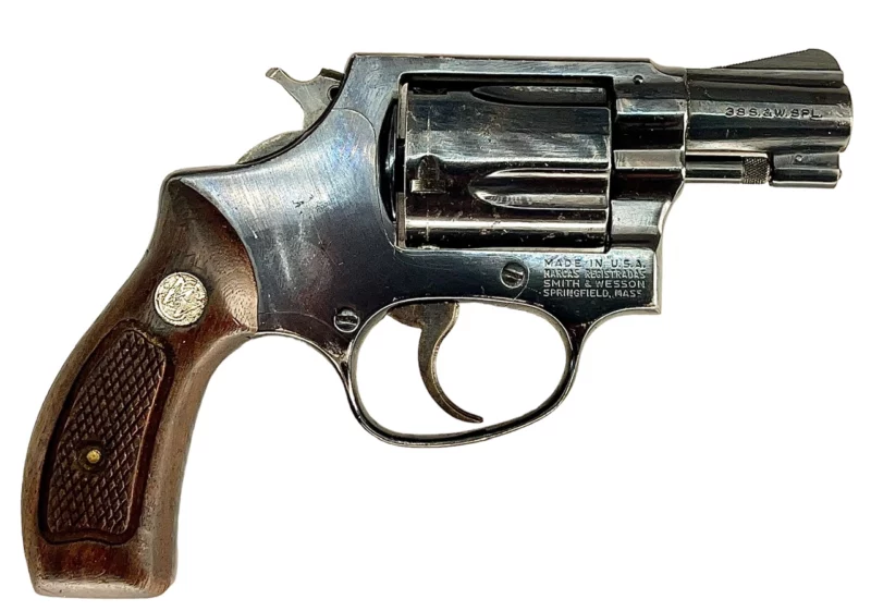 Smith & Wesson Model 36 revolver 2” .38Spl Blue SN J377765 - Image 2