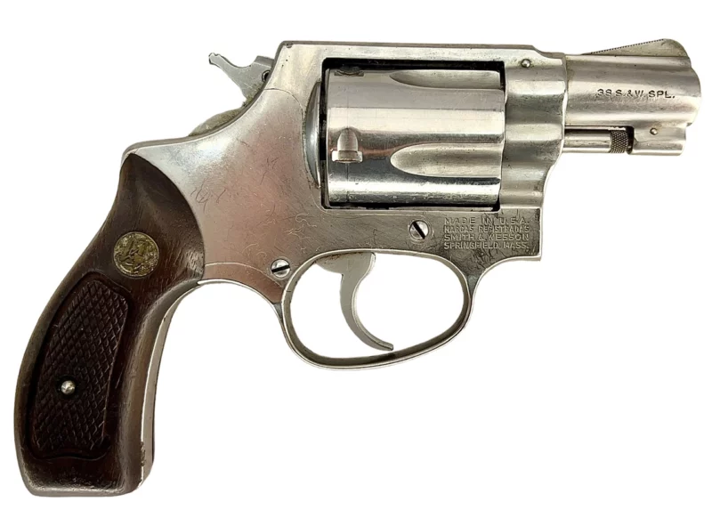 Smith & Wesson Model 60 revolver 2” .38Spl Nickel SN R144242 - Image 2