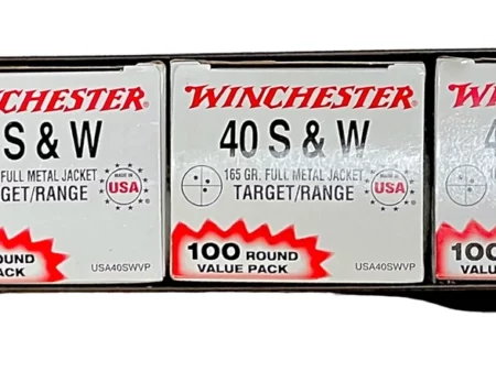 .40 Smith & Wesson ammo Winchester 165gr. FMJ 300rds with free ammo can