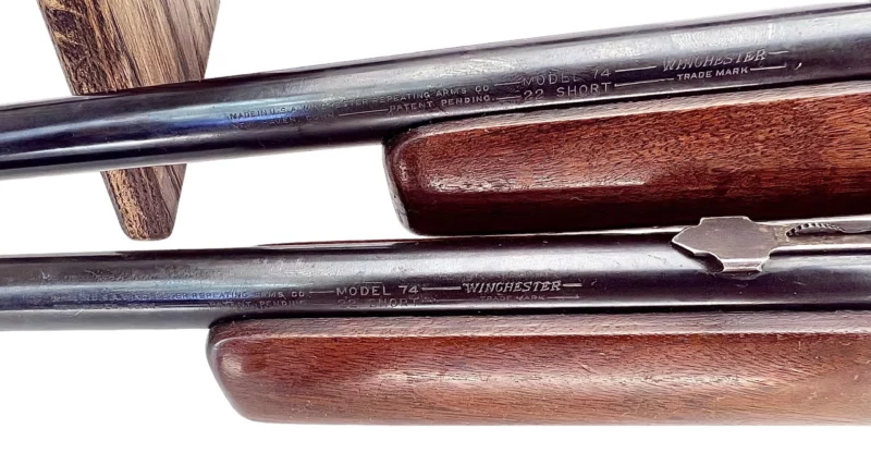 Winchester 74 .22 short semi-auto rifle. - Image 3