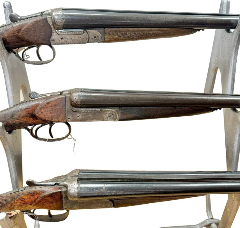 Belgium Side by Side 12ga shotgun - Prince of Wales pistol grip extractors - Image 2