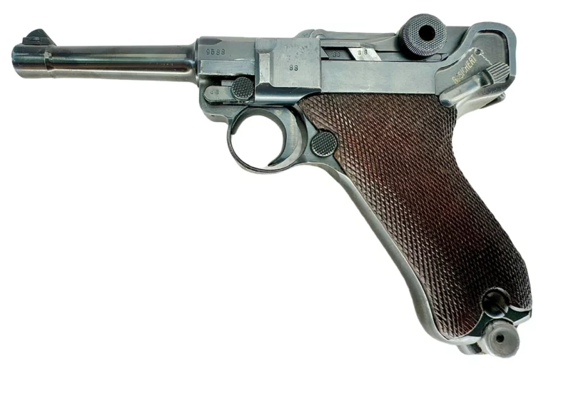 Luger P08 1940 42 marked all matching, w/matching mag, 98% original finish - Image 2