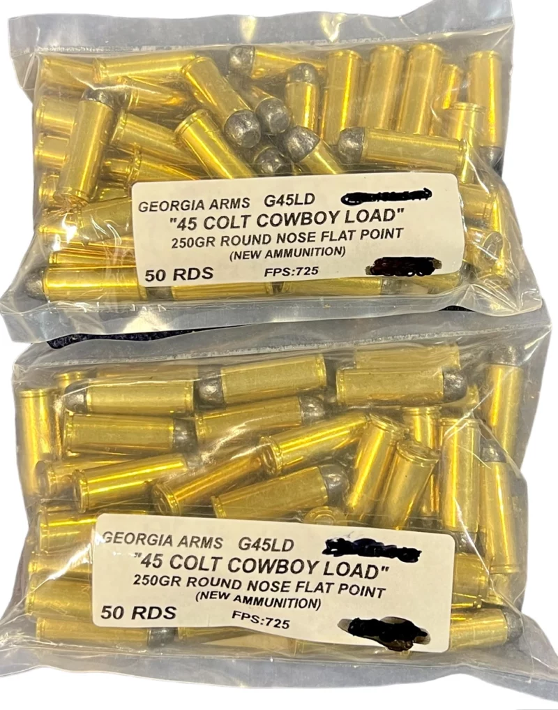.45 Long Colt ammo 250gr. RNFP 100rds.