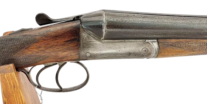 British Side by Side 12ga shotgun by P Knight Nottingham - Image 6