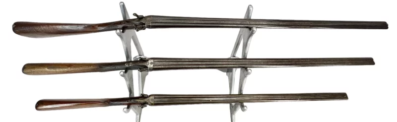 Belgium Side by Side 410ga shotgun with external hammers - Image 5