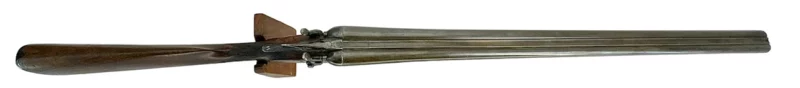British Made 12 Gauge Hammer Shotgun by Milburn & Son Damascus barrels - Image 5