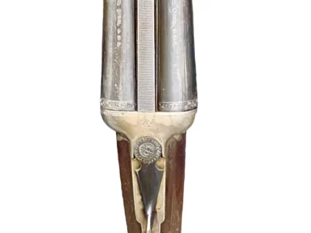 Italian Side by Side 12 gauge shotgun with pistol grip, ejectors