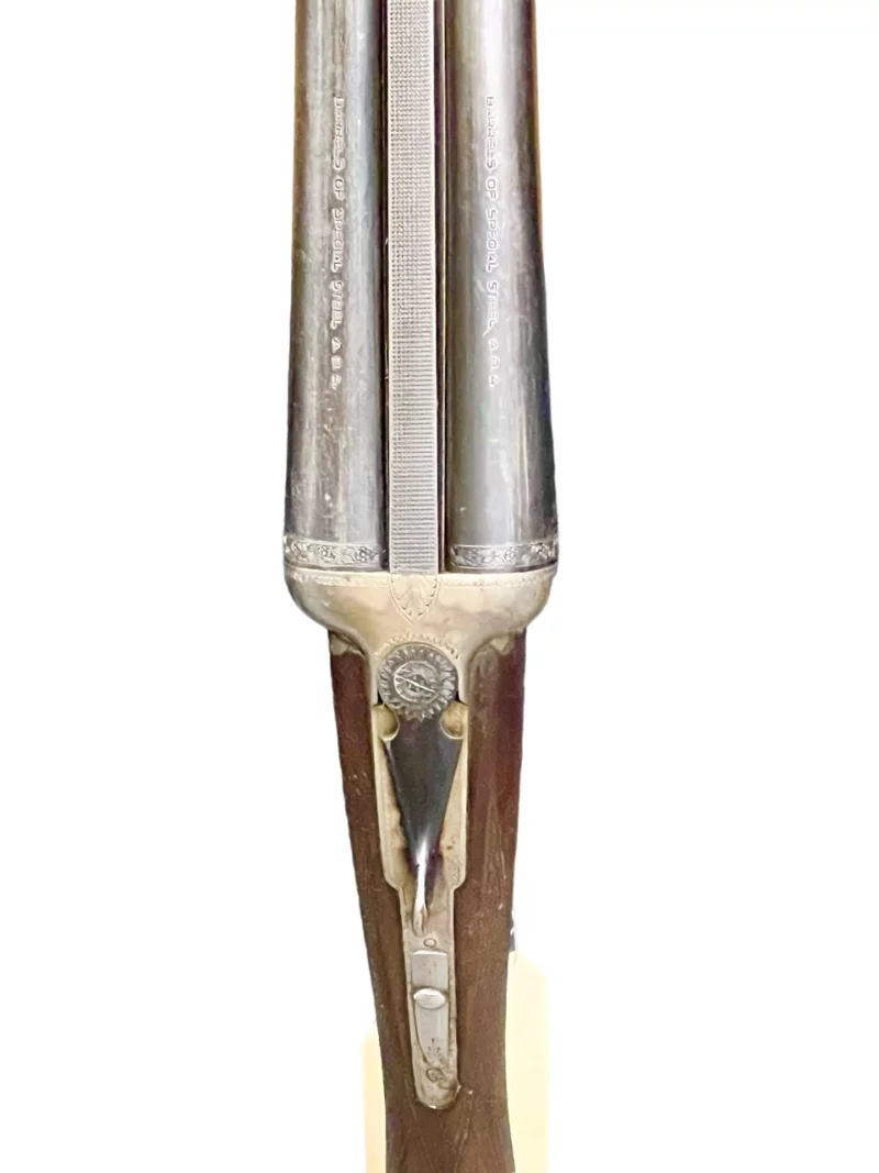 Italian Side by Side 12 gauge shotgun with pistol grip, ejectors