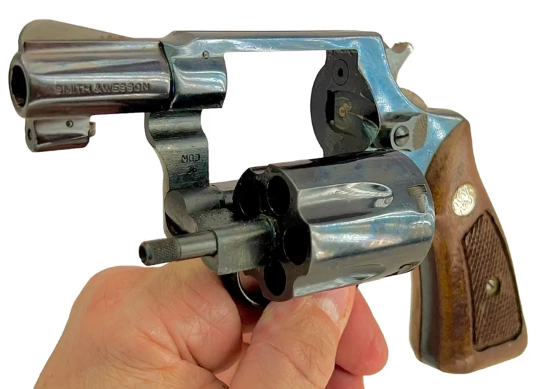 Smith & Wesson Model 36 revolver 2” .38Spl Blue SN J856870 - Image 5