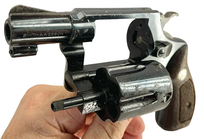Smith & Wesson Model 36 revolver 2” .38Spl Blue SN J382215 - Image 6