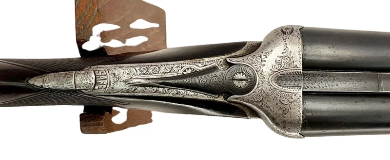 British Side By Side 12 Gauge Shotgun by H. Bloomer - Image 7