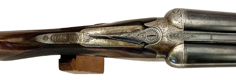 British Made Side by Side 12 Gauge Shotgun made by F Baxter - Image 6