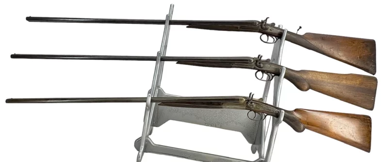 Belgium Side by Side 410ga shotgun with external hammers - Image 6