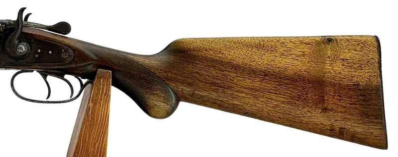 Coach Gun 18.75" .12 gauge Side by Side German Geco mfg., Pistol Grip External Hammers - Image 6