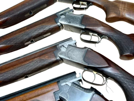 12ga O/U shotgun Spanish Laurona 3” magnum good cond. Double Trigger Full/Modified chokes