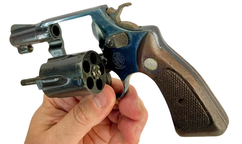Smith & Wesson Model 36 revolver 2” .38Spl Blue SN 559665 C&R - Image 6