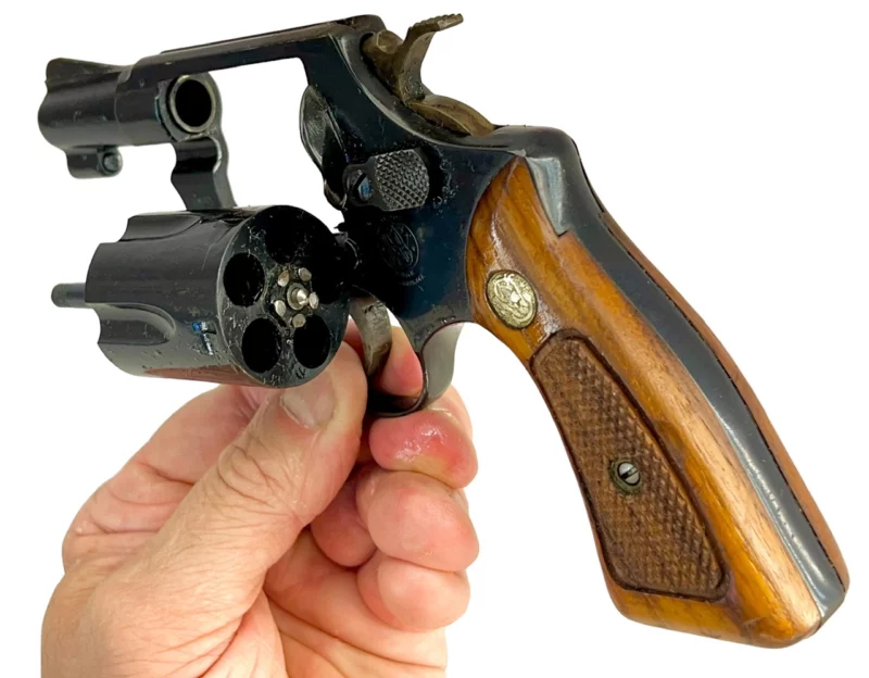 Smith & Wesson Model 36 revolver 2” .38Spl Blue SN J689427 - Image 6