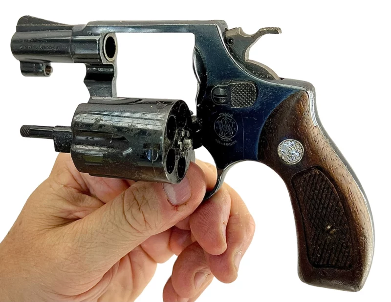 Smith & Wesson Model 36 revolver 2” .38Spl Blue SN J382215 - Image 7