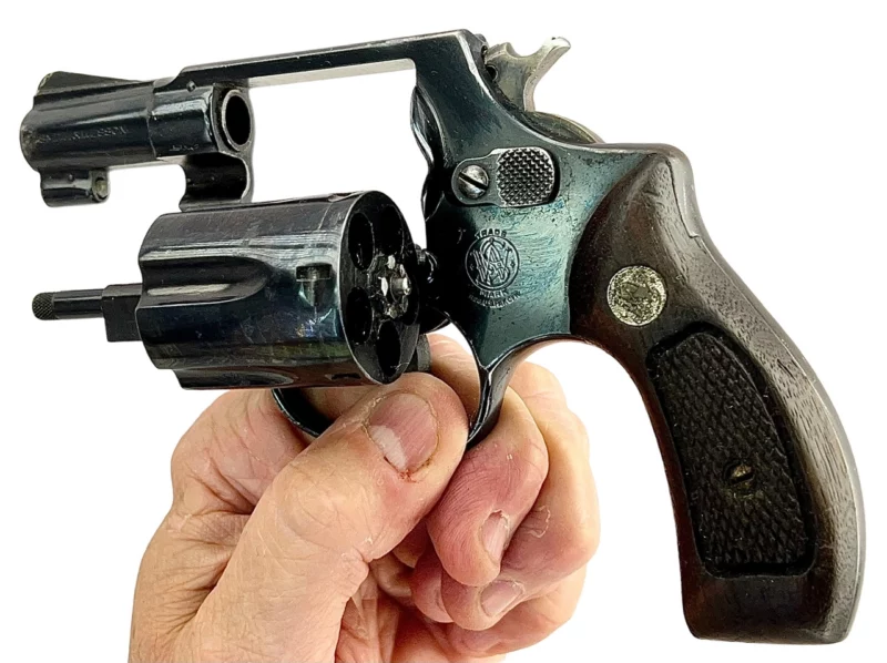 Smith & Wesson Model 36 revolver 2” .38Spl Blue SN J377765 - Image 6