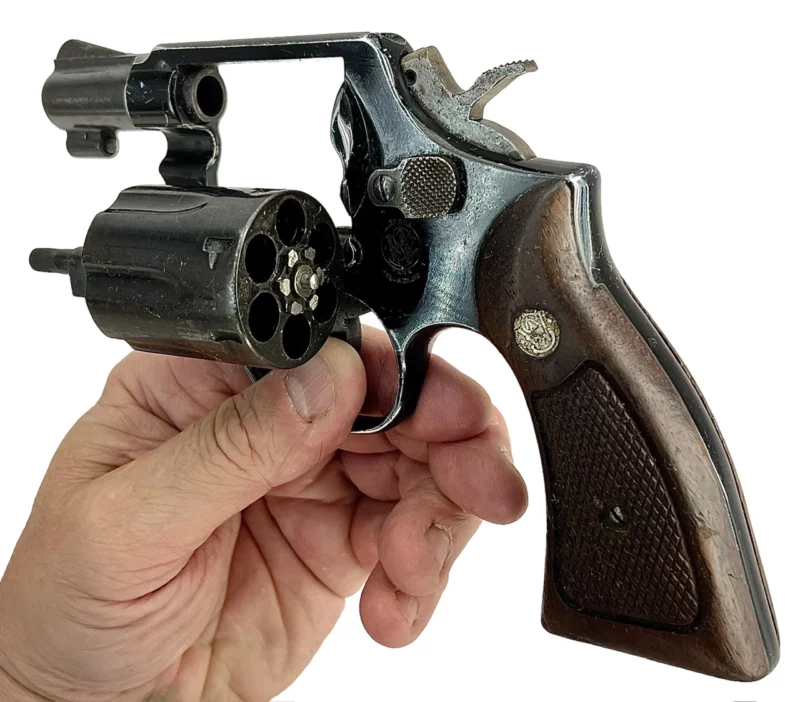 Smith & Wesson Model 12-2 Airweight revolver 2” .38Spl Blue SN2D22479 - Image 6
