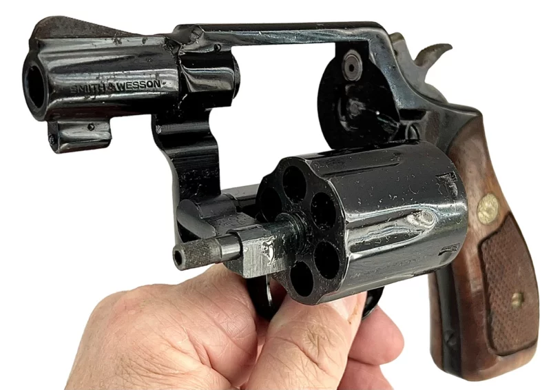 Smith & Wesson Model 12-2 Airweight revolver 2” .38Spl Blue SN D588882 - Image 7