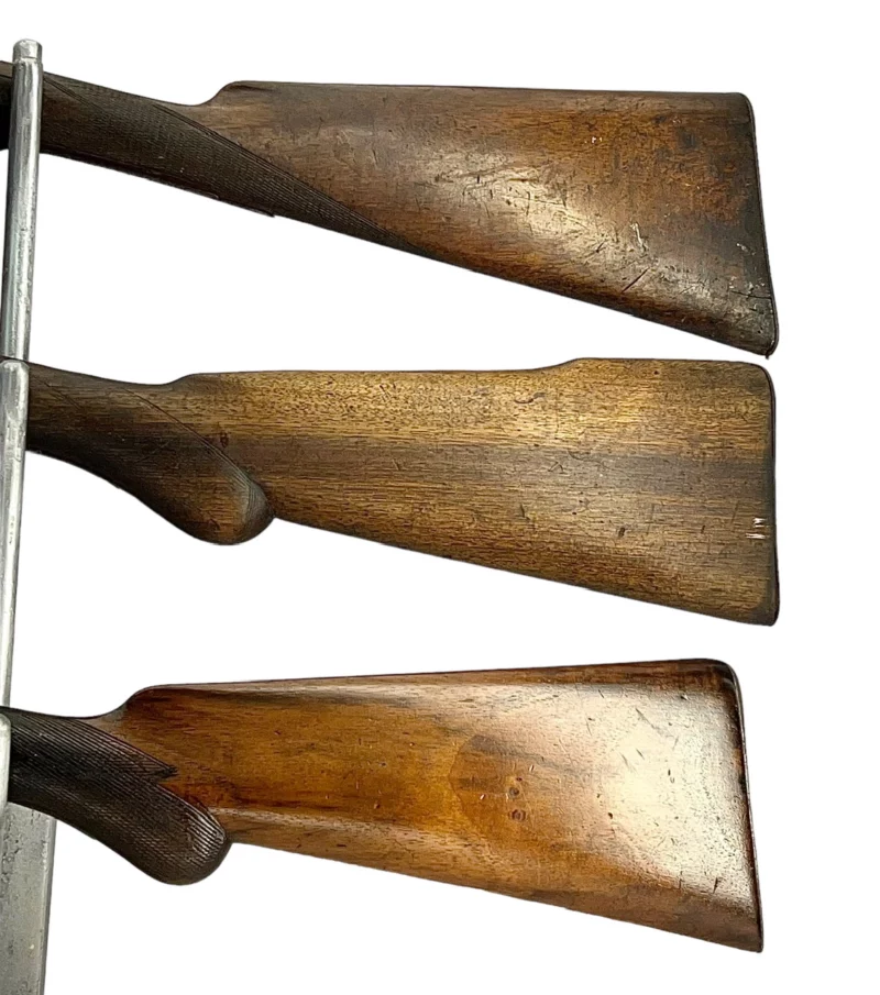 Belgium Side by Side 410ga shotgun with external hammers - Image 8