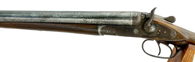 Coach Gun 18.75" .12 gauge Side by Side German Geco mfg., Pistol Grip External Hammers - Image 7
